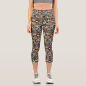 Leggings Capri Kitten Photo Collage, (Recto)