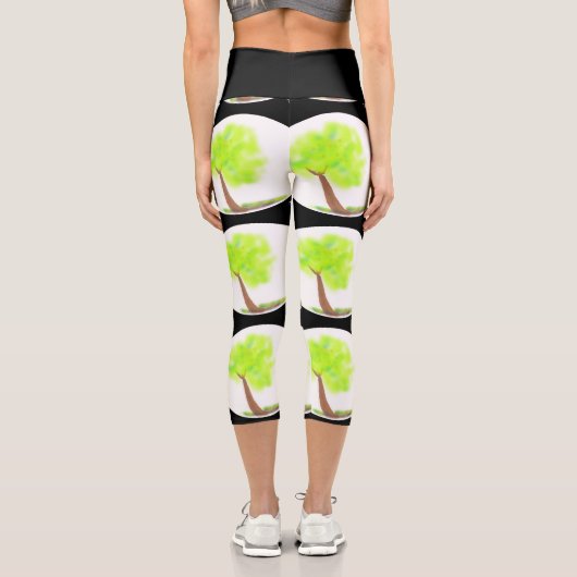 Leggings Capri km tree painting capri (Verso)