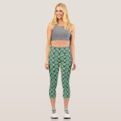 Leggings Capri La dentelle de la reine Anne Abstraite (Recto)