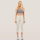 Leggings Capri La faim du Motif de Tacos (Recto)