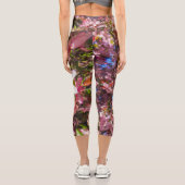 Leggings Capri La nature fleurit Coeur en fleurs Fleurs douces fl (Verso)