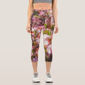 Leggings Capri La nature fleurit Coeur en fleurs Fleurs douces fl (Recto)