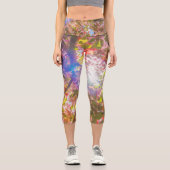 Leggings Capri La nature fleurit fleurs lumière fleur soleil (Recto)