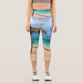 Leggings Capri La plage de l'Anse des Rochers (Recto)