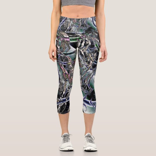 Leggings Capri Lacérations dans le temps (Recto)