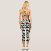 Leggings Capri Ladybug Sur La Fleur De Dogwood Nature (Verso)