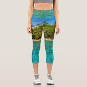 Leggings Capri Lagon de Bora Bora (Recto)