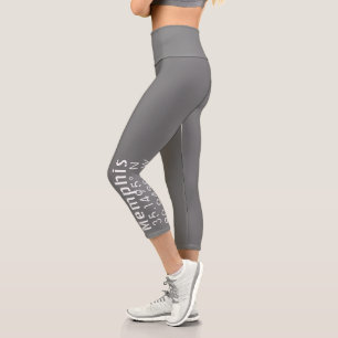 Leggings Capri Latitude de longitude de Memphis Tennessee