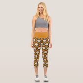 Leggings Capri Latte au café Halloween Jack-o'lantern (Recto)