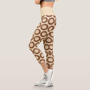 Leggings Capri Latte de Thanksgiving à la dinde