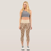 Leggings Capri Latte de Thanksgiving à la dinde (Recto)