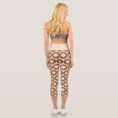 Leggings Capri Latte de Thanksgiving à la dinde (Verso)