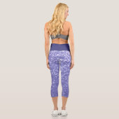 Leggings Capri Lavande violet pétille parties scintillant bling (Verso)