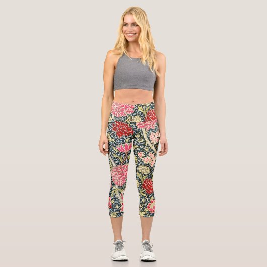 Leggings Capri Le célèbre motif Cray de William Morris (Recto)