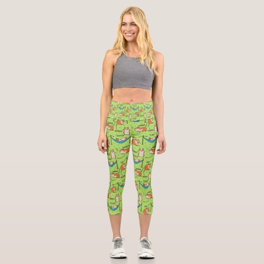 Leggings Capri Le cycle de vie d'un cobaye (Recto)