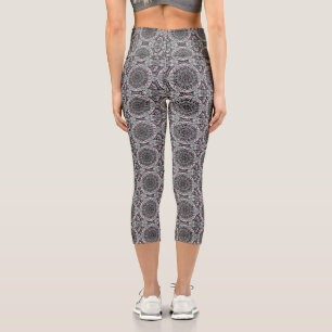 Leggings Capri Le Jardin Fractal d'Argent