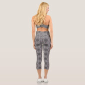 Leggings Capri Le Jardin Fractal d'Argent (Verso)