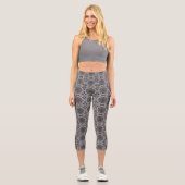 Leggings Capri Le Jardin Fractal d'Argent (Recto)