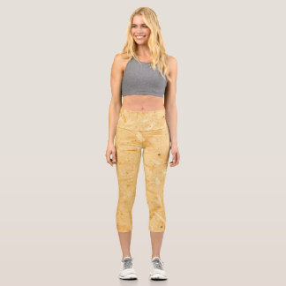 Leggings Capri Le jaune ressemble à la conception de la planche à