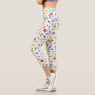 Leggings Capri Le monde de Dr Seuss Pattern
