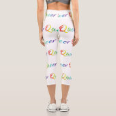 Leggings Capri Le mot unique expressif et étrange de SlipperyJoe (Verso)