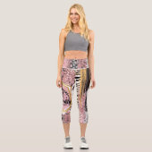 Leggings Capri Le papillon anti-social Capris haut taille (Recto)