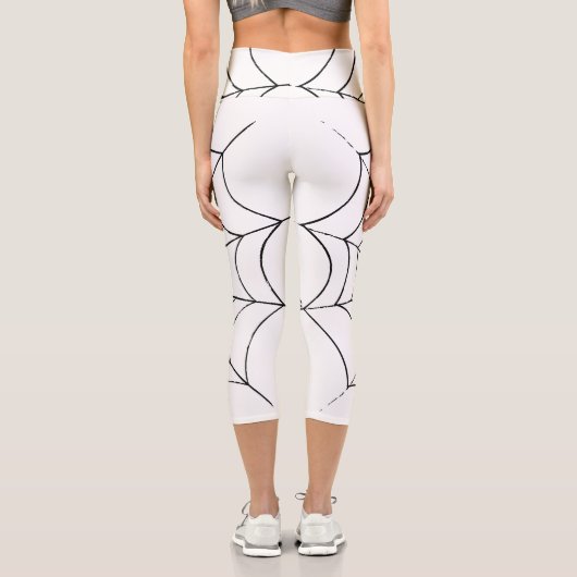 Leggings Capri Le Web d'un simple araignée (Verso)