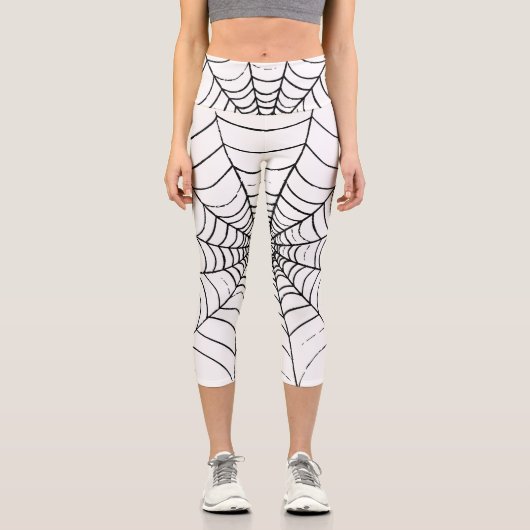 Leggings Capri Le Web d'un simple araignée (Recto)