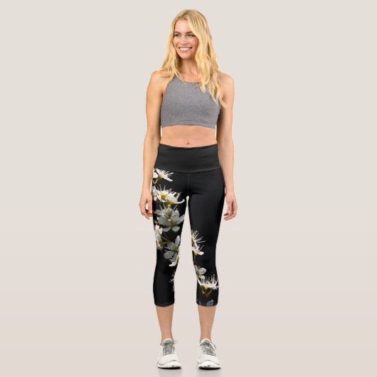 Leggings Capri Lecapcna Fleurs d'épinette (Recto)