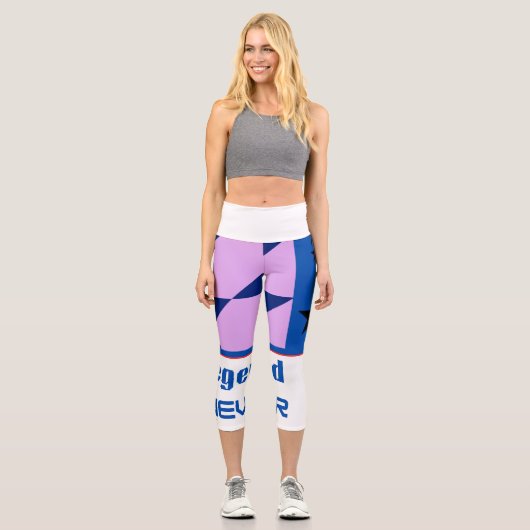 Leggings Capri Legend Never Die Bold design  (Recto)