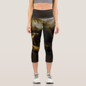 Leggings Capri Légende du cavalier sans tête fantôme d'Halloween (Recto)