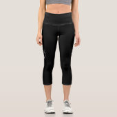Leggings Capri Légende noire simple (Recto)