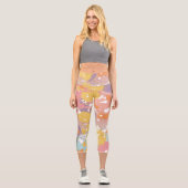Leggings Capri Légendes à haute taille rustique (Recto)