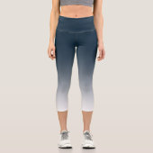Leggings Capri Légendes capri à dégradé bleu (Recto)