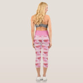 Leggings Capri Légendes Capri à lèvres en rose (Verso)