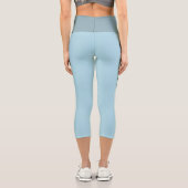 Leggings Capri Légendes capri bleu clair personnalisables (Verso)