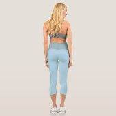Leggings Capri Légendes capri bleu clair personnalisables (Verso)