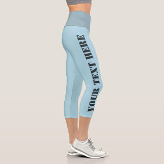 Leggings Capri Légendes capri bleu clair personnalisables