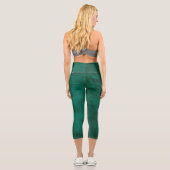 Leggings Capri Légendes Capri en cuir vert (Verso)
