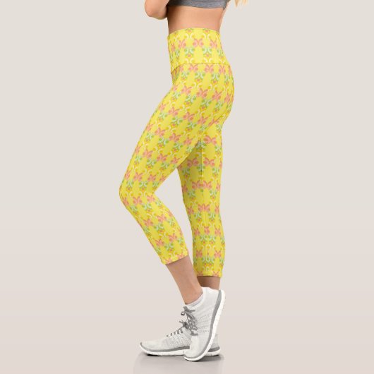 Leggings Capri Légendes Capri Rétro Citrus Hautes Taille (Gauche)