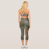 Leggings Capri Légendes de grue couronnées (Verso)