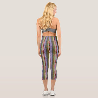 Leggings Capri Légendes de tournesol plaid