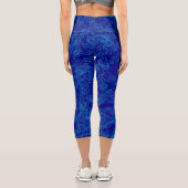 Leggings Capri Légendes du navigateur bleu (Verso)