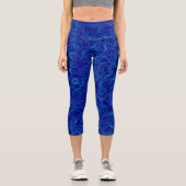 Leggings Capri Légendes du navigateur bleu (Recto)