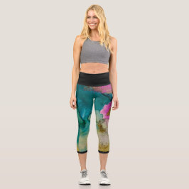 Leggings Capri Legging Art by Lyla FERRARIS