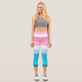 Leggings Capri Legging Capri à rayures de coucher de soleil (Recto)