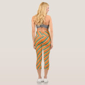 Leggings Capri legging capri à rayures en zigzag (Verso)