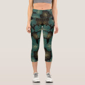 Leggings Capri Legging Capri Feuilles – Ajustement Tendance et Co (Recto)