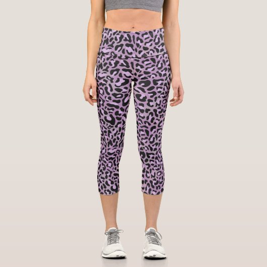 Leggings Capri legging capri imprimé léopard (Recto)