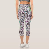 Leggings Capri legging capri imprimé léopard pastel (Verso)